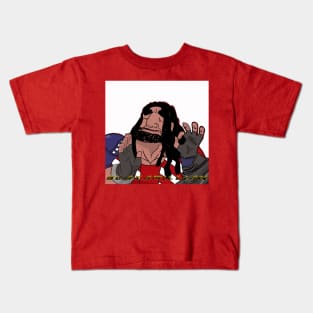 When the Deathfist hits "just right"! Kids T-Shirt